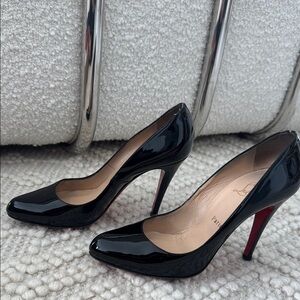Christian Louboutin Black and Red Stiletto Heels